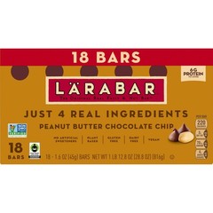 Larabar Peanut Butter Chocolate Chip, Fruit Nut Bars, Gluten Free, 18 Ct, 28.8oz