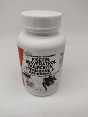 Clean Nutraceuticals Fisetin + Resveratrol Quercetin 60ct EXP 11/2026