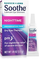 Bausch + Lomb Soothe Lubricant Eye Ointment Night Time – 0.13 oz, Pack of 6