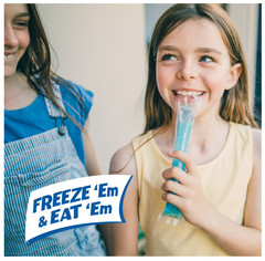 Pop-Ice Assorted Fruit Freezer Ice Pops, Gluten-Free Frozen Snack, 1.5 oz, 80 Ct
