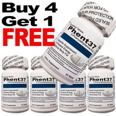 (4+1 FREE) Bottles – Phent37 – Diet Pills Fat Burner, Weight Loss Formula