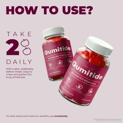 Gumitide Gummies, Advanced Gummy Supplement for Weight Loss & Body Shape – 2Pack
