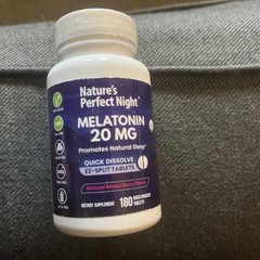 Nature’s Perfect Night | Melatonin 20mg | 180 Quick Dissolve Tablets Exp 07/28