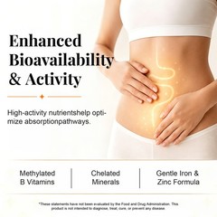 Multivitamin with Probiotics & Minerals Daily Energy Gut Immune Support 120p