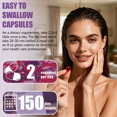 Hyaluronic Acid Capsules Skin Hydration Joint Support Supplement 600 capsules