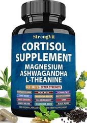 Holistic Cortisol Reducer with Magnesium, Ashwagandha & L-Theanine – 120 Count