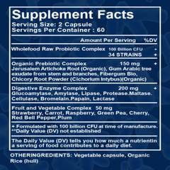 2X Digestive Enzymes Prebiotic & Probiotics Gas, Constipation & Bloating Relief