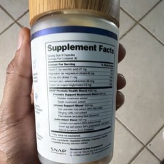 SNAP Prostate Health & Urinary Support Vegan Capsules 90 Ct Saw Palmetto
