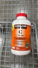 Kirkland Signature Vitamin C 1000mg w/ Rose Hips 500 Tablets Gluten Free