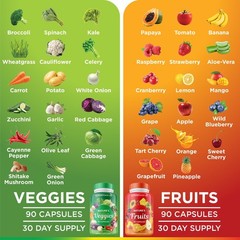 Superfood MD Fruits & Veggies Supplement – Whole Food 90 Count (Pack of 2)