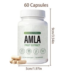 Organic Amla Capsules 1000mg – Indian Gooseberry Amla Fruit Supplement – Orga…