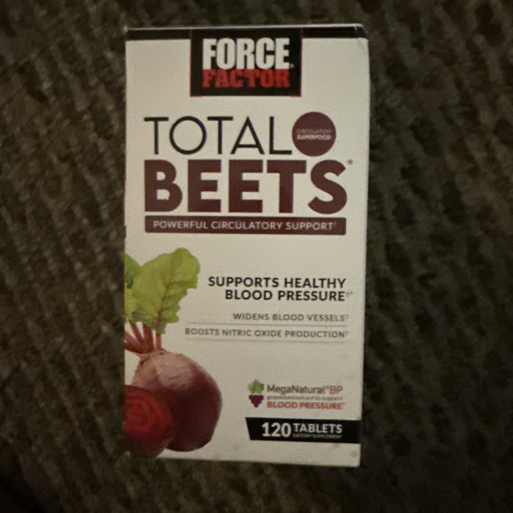 Force Factor Total Beets Blood Pressure Support Supplement with Nitrates and Gra