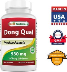 3 Pack Best Naturals Dong Quai 530 mg 180 Capsules