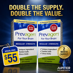 2 Bottles – PREVAGEN Regular Strength Memory & Focus, 30 CT – Brand New Shipment