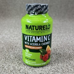Naturelo Premium Vitamin C with Organic Acerola Cherry and Citrus 90 Capsules
