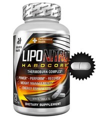 LIPONITRO Powerful Diet Support Pills + Energy Boost – 120 White Tablets