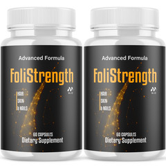 (2 Pack) FoliStrength Advanced Hair Growth Formula Foli Strength 120 Capsules