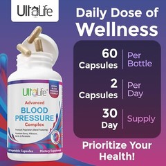 1X Blood Pressure Supplement Complex, Maintain Optimal Health, Natural, 60 Count