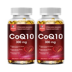 CoQ-10 300mg 240 Softgels Coq10 Capsules Co Q10 Coenzyme Heart Support NON GMO