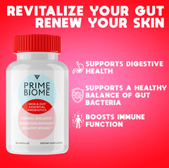 (5 Pack) Prime Biome Probiotic Supplement PrimeBiome Capsules (300 Capsules)
