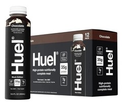 Meal Replacement Shake High Protein Drink Chocolate Shake 16.9 oz 12 Pack Huel