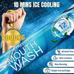 Portable Travel Size Mouthwash Packets – TSA-Approved 0.41 Fl Oz (Pack of 60)