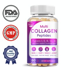 Multi Collagen Tablets Hyaluronic Acid,Vitamin C,Biotin, Skin Health Supplement