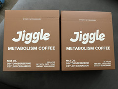Jiggle Metabolism Coffee Supplement Powder Weight Management 28 Packs 4.94 oz