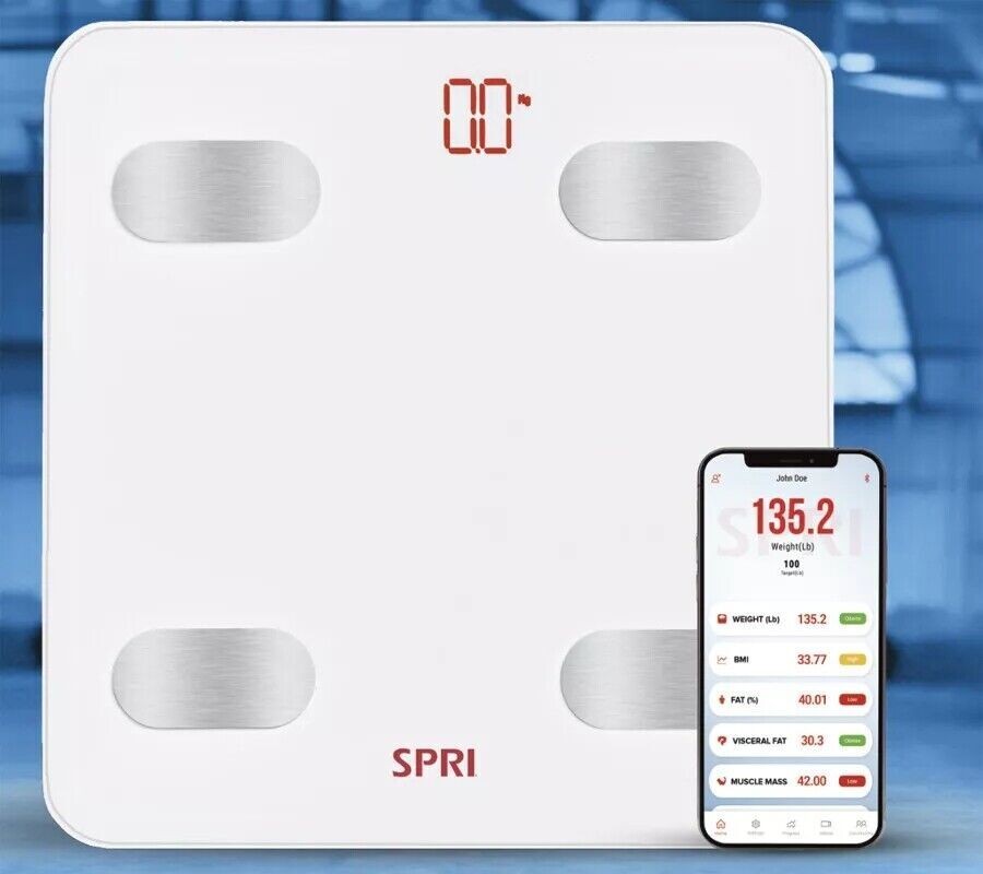New Digital Body Weight Scale Bathroom Scale w/ Backlit LCD Display 400lb/180KG