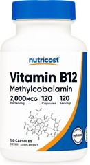 Nutricost Vitamin B12 (Methylcobalamin) 2000mcg, 120 Capsules