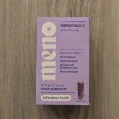 OPositiv Health MENO Vitamins for Menopause, (60 vegan capsules) exp 11/26+