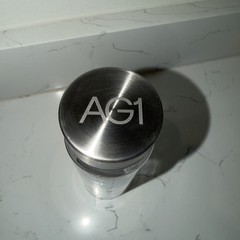 AG1 Athletic Greens 16 oz BPA Free Tritan Shaker Bottle Stainless Steel Lid