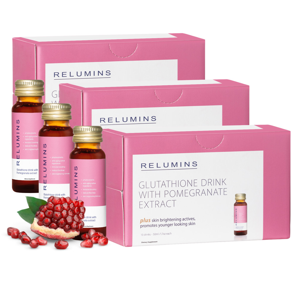 Relumins No. 1 Glutathione Drink in USA, Fast Absorption – 50mL x 30 Bottles