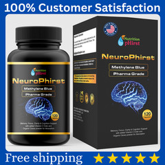 Methylene Blue Pharmaceutical Grade Capsules, 120 Capsules, 2 Month Supply –