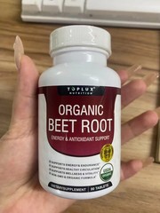 1 Sealed Organic Beet Root Energy + Antioxidant Supplement 90 Tabs NEW