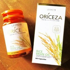 ORICEZA rice bran oil with co enzyme Q-10 mix tocophero vitamin E 60 capsules