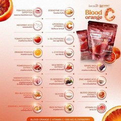 3 x 30 sachet Jamsai Blood Orange Vitamin C 1.000 mg. Elderberry Natural Supp