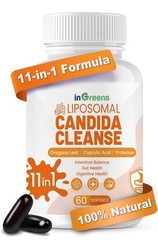 inGreens 11-in-1 Candida Cleanse Advanced Candida Cleanse Detox for Women & M…