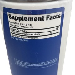 Nutricost Creatine Monohydrate Powder 500g/ Micronized Unflavored Non-GMO 37i