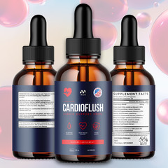 (5 Pack) Cardioflush Drop Blood Support Vitamin Supplement Cardio flush 150 Serv
