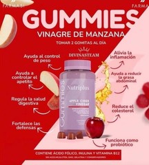 Nutriplus Apple Cider Vinegar Gummies, 60 pc Free Ship – Gomitas Vinagre Manzana