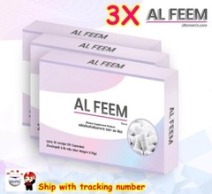 3X AL FEEM Dietary Supplement Smooth Skin Natural Extracts Enlarged Chest 10 cap