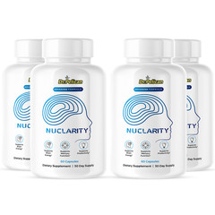 Nuclarity- Brain Support- 4 Bottles- 240 Capsules