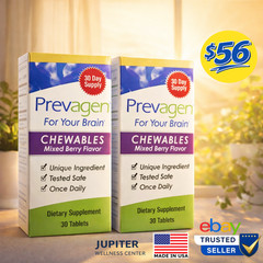 Prevagen 10mg CHEWABLE Tablets (2 Bottles) 30 Count ea – Brand New Shipment