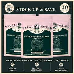 Vital Source Feminine Balance Gummies Hawaiian Pineapple Buy 2 Get 1 Free(ADD 3-