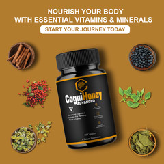 (3 Pack) CogniHoney Advanced Capsules, Cogni Honey Supplement (180 Capsules)