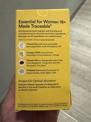 New Ritual Essential Multivitamin for Women 18+ Vegan Capsules Mint 60ct Non-GMO
