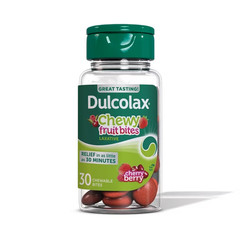 Dulcolax Saline Laxative Chewy Fruit Bites Cherry Berry Fast Relief 30 Count
