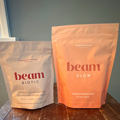 beam Glow Superpowder Strawberry Kiwi + beam Biotic Mixed Berry Powder, 2 Pack