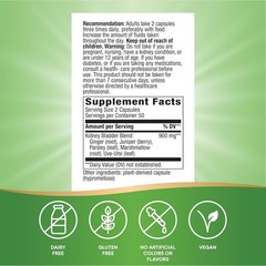 Kidney Bladder Premium Blend, Traditional Herbs Supplement, 900 Mg per 2-Capsule
